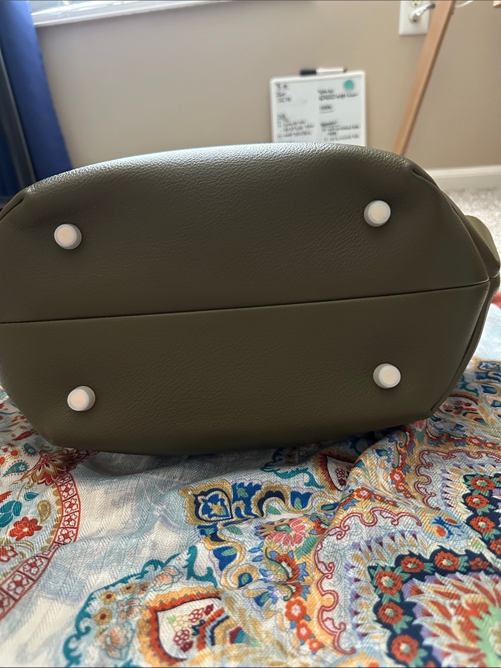 Demellier Olive Green Tote Handbag - Picture 3 of 6